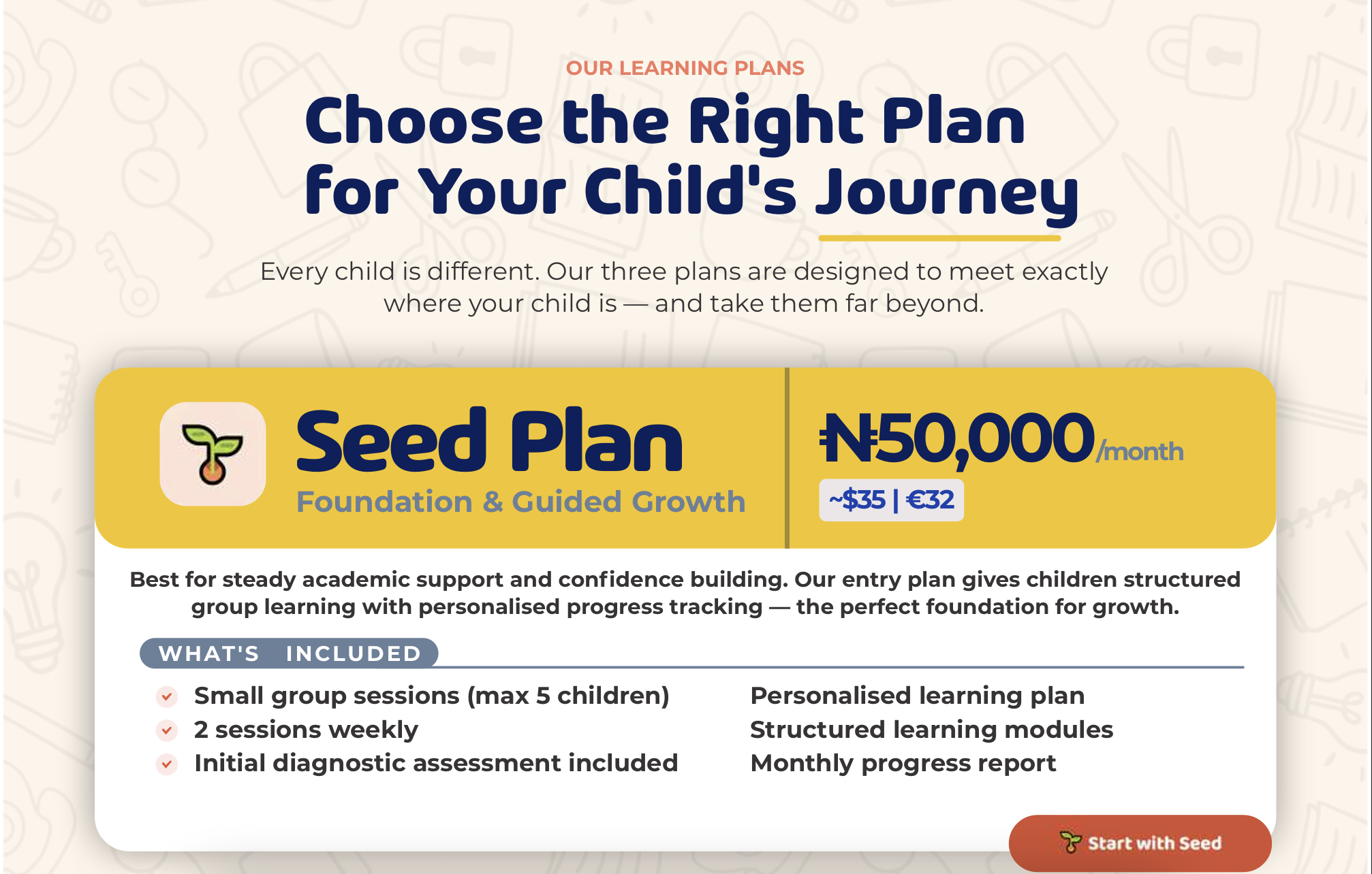Seed Plan